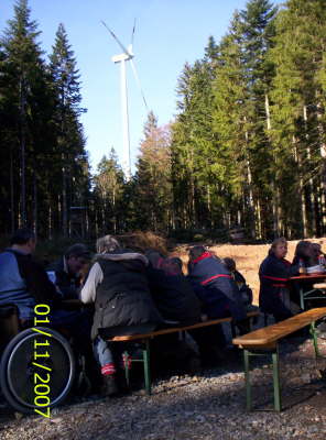 Mittagsrast im Windpark